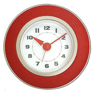 919 Wanduhr Mebus ! grau mit weiß ! super design! 29 cm