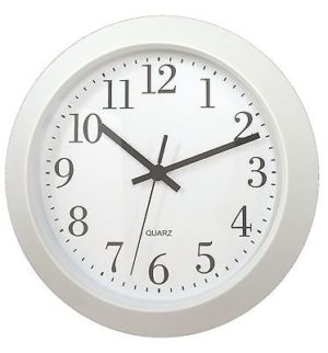 904 Wanduhr Mebus ! weiß ! super modernes design! 30 cm