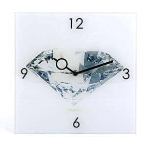 863 Mebus Wanduhr ! Motivuhr ! rechteckig ! ca.28 x 28 cm / Mebus 16251