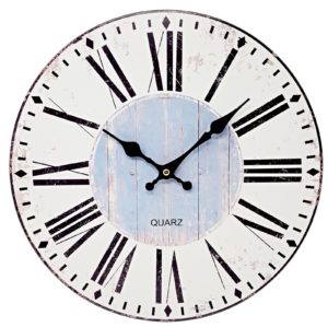 1054 Mebus Motivwanduhr!Mittelhimmel ! super Design ! Durchmesser: 34 cm