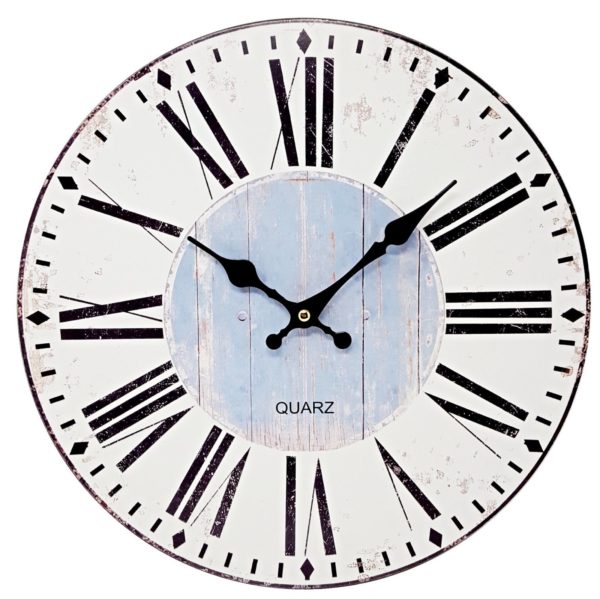 1054 Mebus Motivwanduhr!Mittelhimmel ! super Design ! Durchmesser: 34 cm