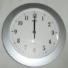 238 Mebus Funk Wanduhr ! grau ! modern !Neu! 25 cm