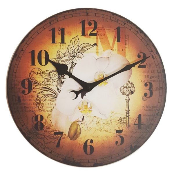 Moderne Motiv - Wanduhr " Lotus " schönes Design !  Ø 30 cm